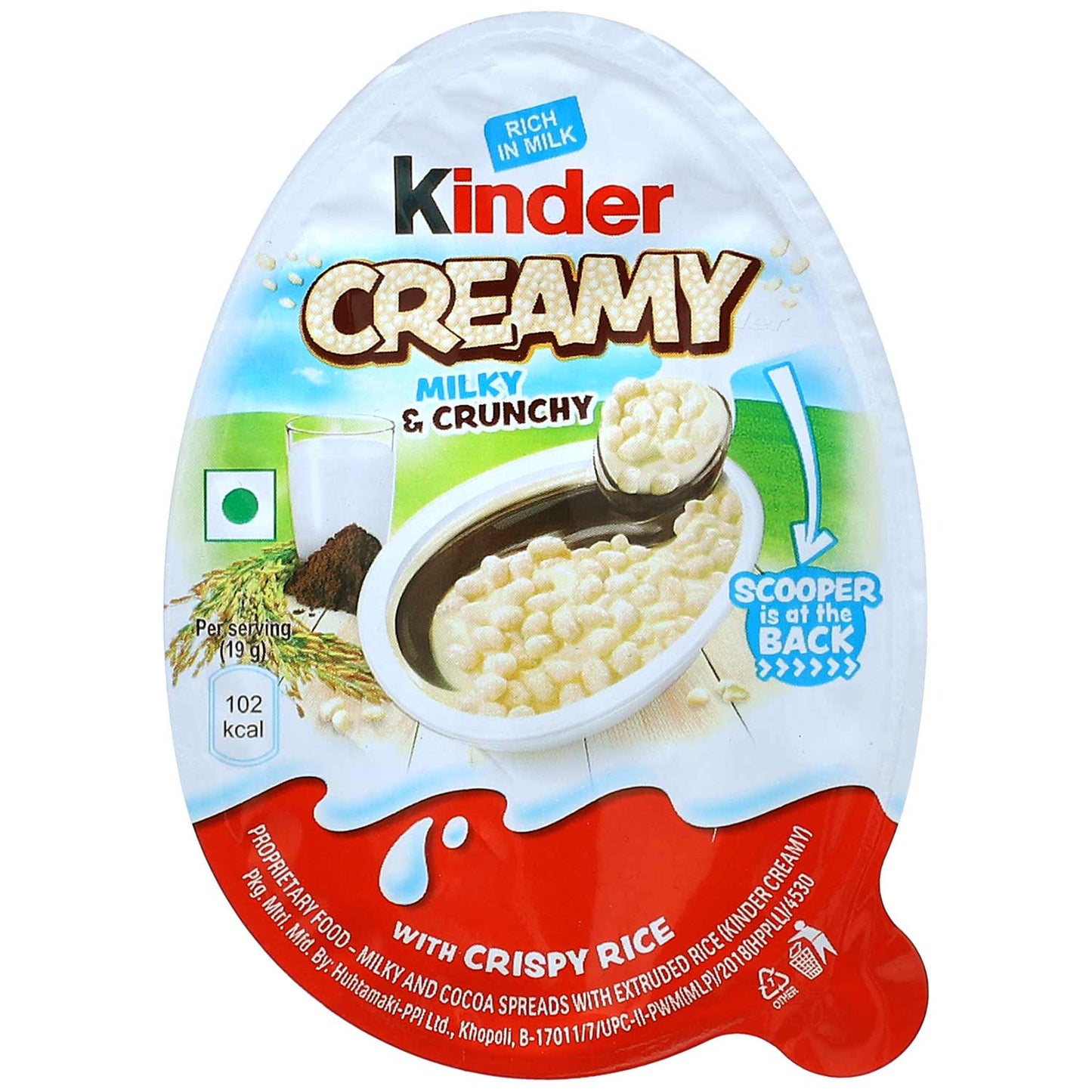 Kinder Creamy Milk & Crunchy 19g
